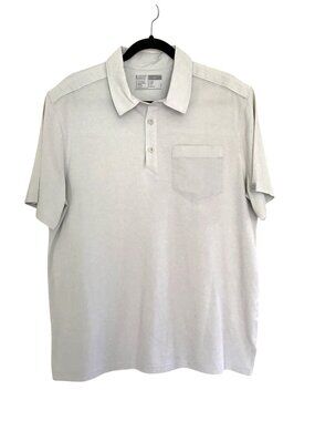 5.11 TACTICAL - MENS LIGHT GREY POLO SHORT SLEEVE SHIRT SIZE LARGE